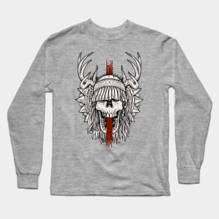 Heilung shaman skull Long Sleeve T-Shirt